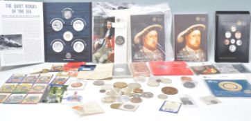 A good mix of world coinage with presentation packs to include The Royal Mint The Last 'Round