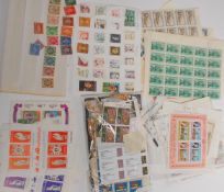 A good collection of stamps mainly part and block sheets. Examples to include 12 Centesimos 1