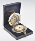 A vintage Grants of Dalvey Voyager clock modelled as a compass, in its original box. Diameter: 4