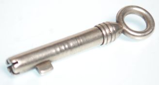 A vintage Mordan & Co silver propelling pencil in the form of a key, engraved Mordan & Co to the