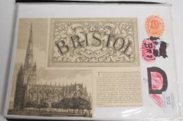 An interesting collection of Bristol ephemera to include original newspaper cutouts from the 19th