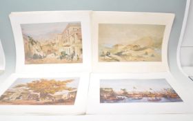 A collection of loose gallery prints most from the