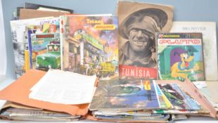 A collection of vintage model railway related ephemera to include Hornby model railways