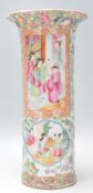 A 19th Century Chinese antique porcelain Cantonese famille rose vases having hand painted