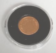 A good  22ct gold 1018 half sovereign coin having Elizabeth II facing right with the George and