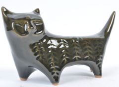 LOTUS STUDIO POTTERY 1960'S CAT BY ELIZABETH SKIPW