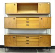 AVALON MODULA 1960'S TEAK MODULAR LADDERAX SHELVING UNIT