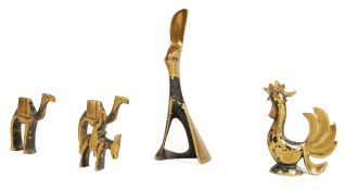 AFTER BOSSE / TAXCO RETRO VINTAGE BLACKENED BRONZE ANIMALS