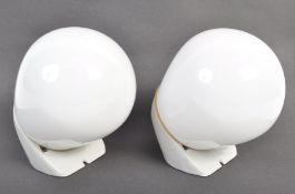 PAIR OF 20TH CENTURY CERAMIC WALL CERAMIC LIGHTS