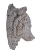 IMPRESSIVE 20TH CENTURY PROP WALL MOUNTED BEAR HEAD