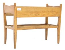 ORIGINAL 1950'S RETRO VINTAGE OAK MAGAZINE RACK