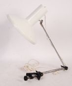 SZARVASI VAS-FEMIPARI MID 20TH CENTURY ARTICULATED CLAMP LAMP
