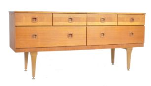 ORIGINAL 1960'S TEAK WOOD SIX DRAWER SIDEBOARD