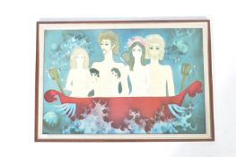 UNUSUAL 1960'S RETRO VINTAGE NUDE PRINT