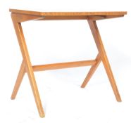 UNUSUAL 1960'S RETRO TEAK WOOD BOOMERANG LEG SIDE TABLE