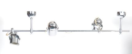 ORIGINAL 20TH CENTURY RETRO VINTAGE CHROME CEILING LIGHT