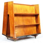 MID 20TH CENTURY RETRO VINTAGE LIBRARY BOOK TROUGH TROLLEY