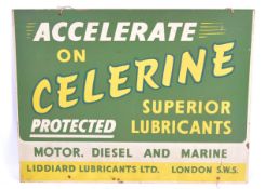 CELERENE - LUBRICANTS - ORIGINAL GARAGE ADVERTISING SIGN