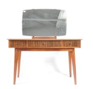 NEIL MORRIS OF GLASGOW WALNUT DRESSING TABLE DESK