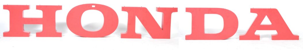 HONDA - 1990'S SHOWROOM EXTERIOR SIGN LETTER