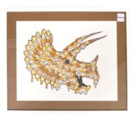 ORIGINAL ANDY COUNCIL BRISTOL STREET ARTIST DINOSAUR PRINT