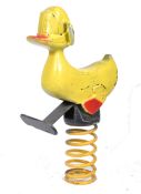 VINTAGE FAIRGROUND / PLAYGROUND ROCKING DUCK STATU