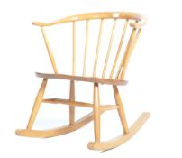 ERCOL MODEL 339 COWHORN 1960'S ELM ROCKER / ROCKING CHAIR