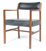1960'S RETRO VINTAGE TEAK WOOD SIDE CHAIR / ARMCHA