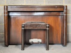 EAVESTAFF 1930'S ART DECO MINIPIANO BY THE BASTED BROTHERS