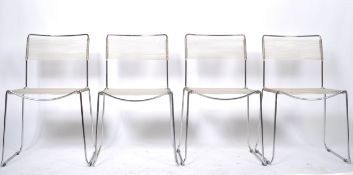 SET OF FOUR GIANDOMENICO BELOTTI SPAGHETTI CHAIRS