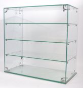 MID-CENTURY 1960'S GLASS HABERDASHERY SHOP DISPLAY CABINET