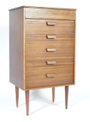 ORIGINAL 1950'S TEAK WOOD CHEST OF DRAWERS BY G. HOFFSTEAD FOR UNIFLEX