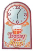 ORIGINAL WHITBREAD TROPHY BITTER ADVERTISING CLOCK