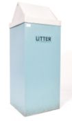 ORIGINAL RETRO VINTAGE ENAMEL METAL LITTER BIN