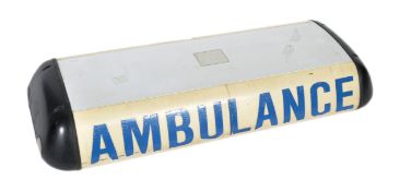 20TH CENTURY AMBULANCE CAR TOPPER LIGHTBOX SIGN