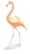 LARGE FIBREGLASS PROP STATUE OF AN ORANGE FLAMINGO