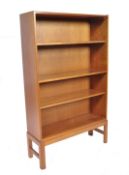 AH MCINTOSH OF KIRKCALDY TEAK OPEN BOOKCASE