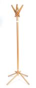 VICO MAGISTRETTI 20TH CENTURY RETRO BEECH COAT / HAT STAND