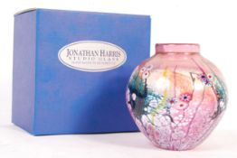 JONATHAN HARRIS CONTEMPORARY STUDIO GLASS VASE