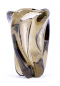 GEOFFREY BAXTER - WHITEFRIARS - TWISTED MOLAR GLASS VASE