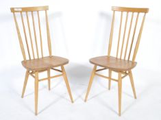 LUCIAN ERCOLANI FOR ERCOL PAIR OF TALL DINING CHAIRS