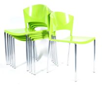GALVANO TECNICA BRILLA CONTEMPORARY ITALIAN STACKING CHAIRS