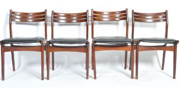 DANISH 1960'S RETRO VINTAGE TEAK WOOD LADDER BACK CHAIRS