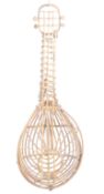 MID 20TH CENTURY ALBINI STYLE RATTAN WALL HANGING LUTE