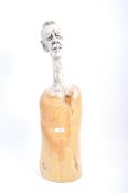 CRAIG HARDING - DAVID - COLD PAINTED TERRACOTTA & PINE FIGURE