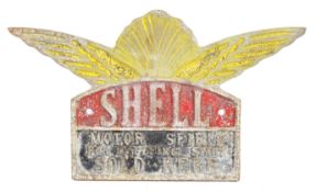 SHELL MOTOR SPIRIT - ORIGINAL ALUMINIUM ADVERTISING SIGN