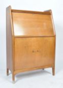 HEAL'S 1960'S RETRO VINTAGE TEAK WOOD GALLERY BACKED BUREAU