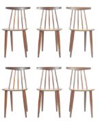 RARE SET OF FREM ROJLE MODEL 370 CHAIRS BY POUL VOLTHER