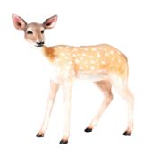 LARGE FIBREGLASS PROMOTIONAL STATUE OF A FAWN / DEER PROP