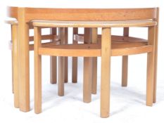 NATHAN TRINITY 1960'S RETRO VINTAGE TEAK COFFEE TABLE NEST